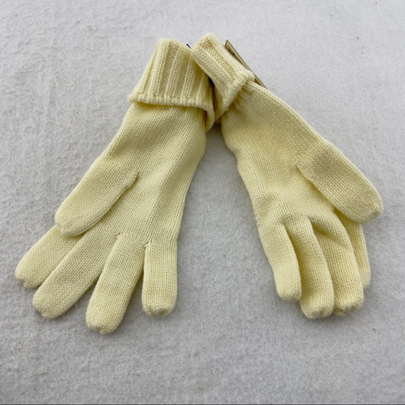 Vintage Isotoner Aris 115 Knit Ivory One Size Gloves - Picture 3 of 9